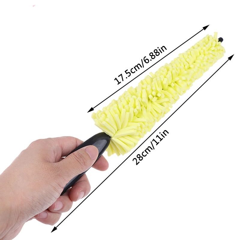 

Tire Brush Sponge Wheel Brush Wheel Cleaner Car Care Long Handle Washing Brush Steel Wheel Cleaning Care Auto cleaning Tool