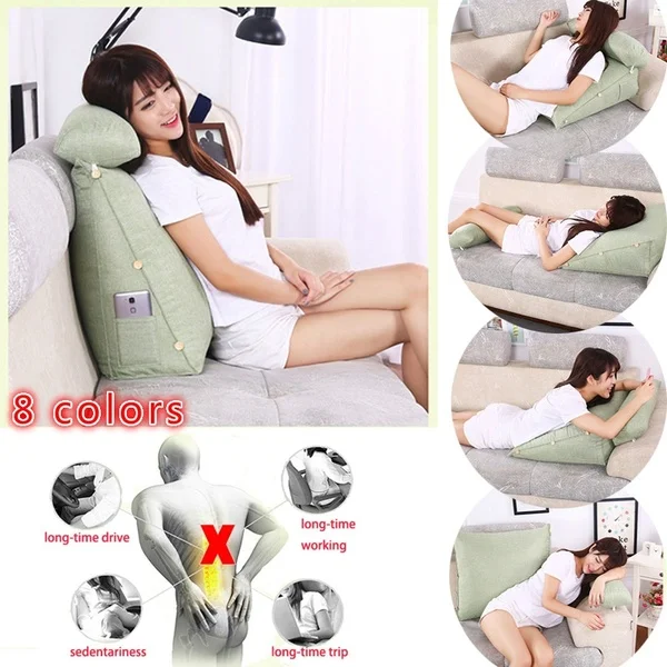 

Подушка для облегчения боли в спине, подушка для кровати, подушка для поддержки телевизора, дивана для чтения, офисное кресло, украшение для ...