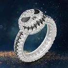 Кольцо Стразы с тыквой Джеком модные серебряные кольца для женщин кольца для Хэллоуина вечеринки ювелирные изделия семейный подарок аксессуары