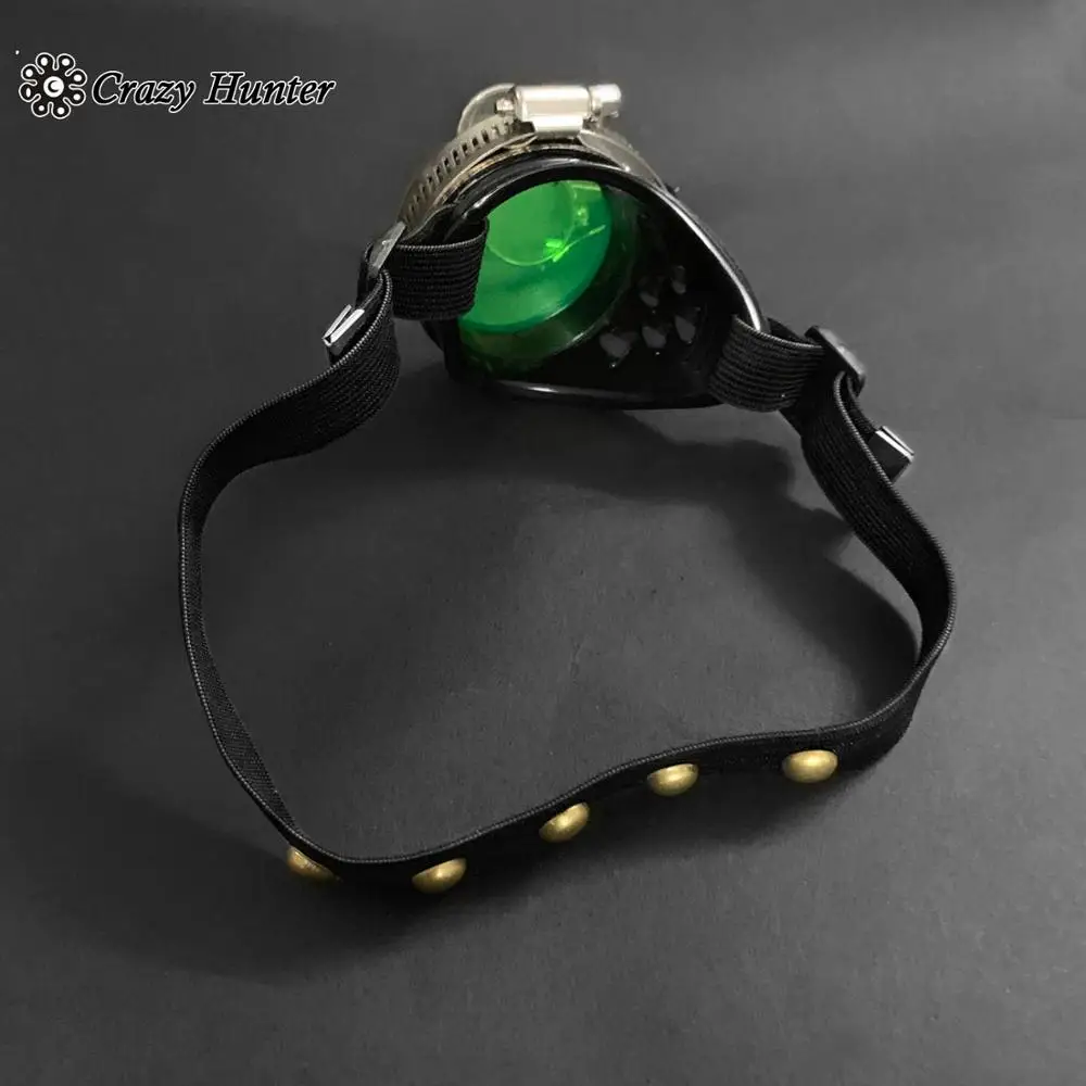 Очки в стиле стимпанк готические зеленые очки для косплея винтажные маскарадные