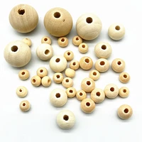 wholesale 4 18mm natural color wood beads loose spacer beads for jewelry making diy bracelet necklace