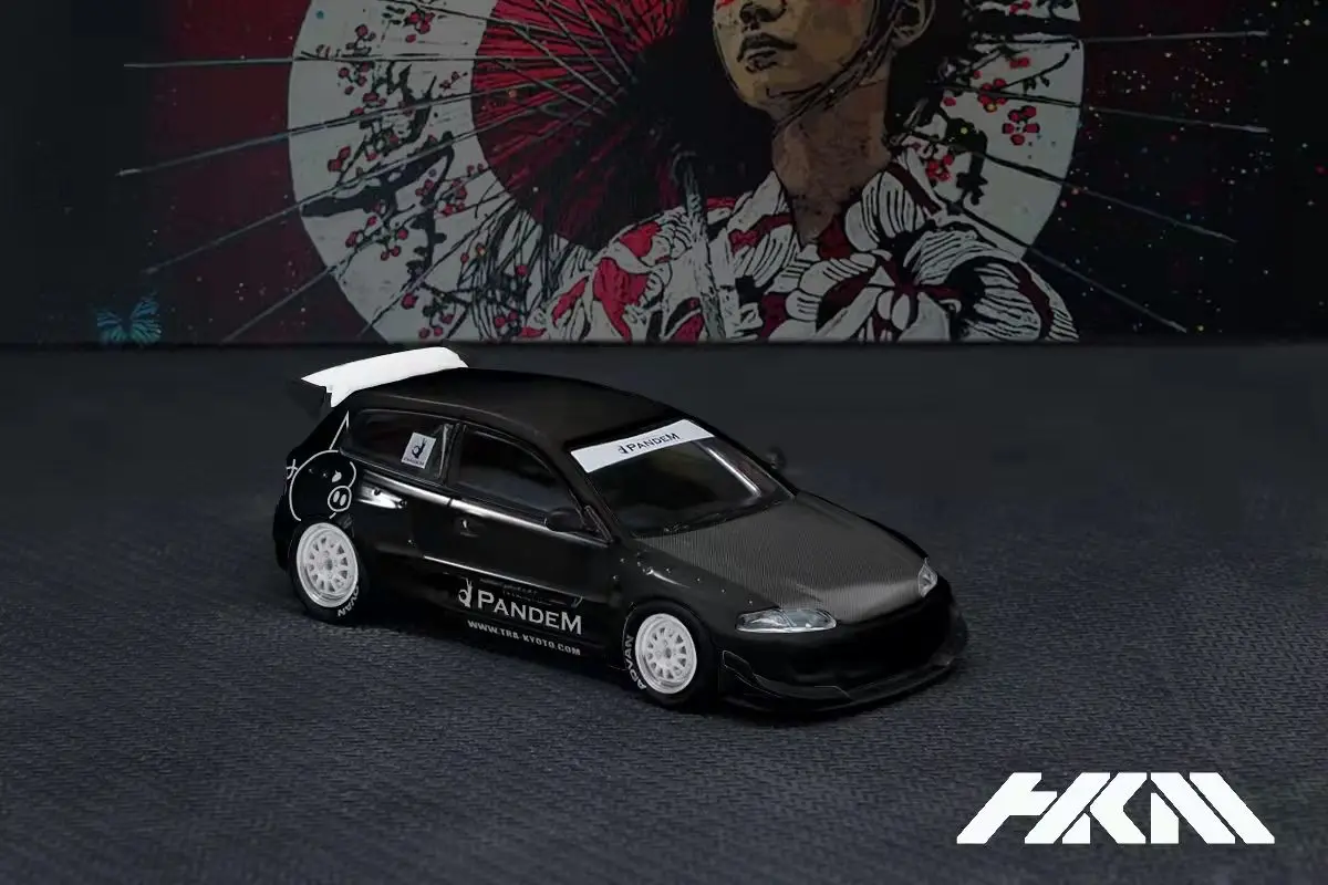 

HKM 1/64 литая модель автомобиля honda Civic EG6 Pandem Rocket Bunny