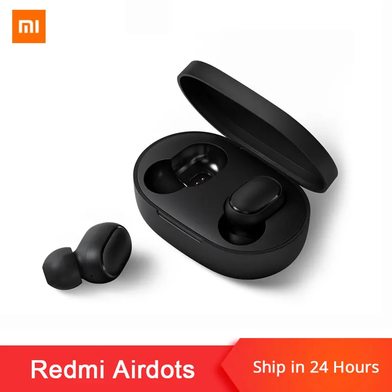 Оригинальные TWS наушники Xiaomi Redmi Airdots беспроводные Bluetooth с басами 5 0 микрофоном и