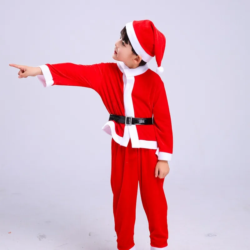 Children Christmas Clothing Set 4-16Y Baby Boys Girls Suit and Dress Santa Claus Costumes Newborn Enfant Clothes A |