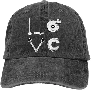 Love Parts Sports Denim Cap Adjustable Unisex Plain Baseball Cowboy Snapback Hat