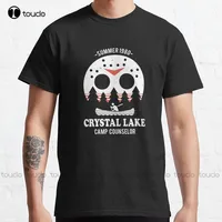 Crystal Lake Camp Counselor Classic T-Shirt Mens Muscle Shirt Custom Aldult Teen Unisex Digital Printing Tee Shirt Fashion Funny