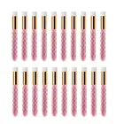 20 шт., розовые ультрамягкие щётки для чистки ресниц