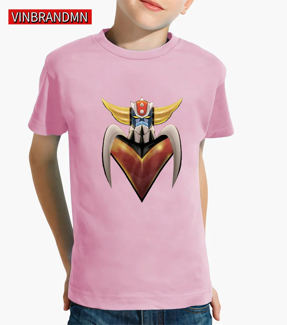 Футболки с рисунками из аниме Mazinger Z детская футболка для мальчиков модные