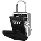 Настенный подвесной ящик для хранения ключей, 4-значный комбинированный сейф с паролем, сбрасываемый держатель кодовых ключей, держатель