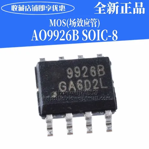 10 шт./лот AO9926B SOIC-8 N 20В/7.6A MOSFET новый оригинальный в наличии