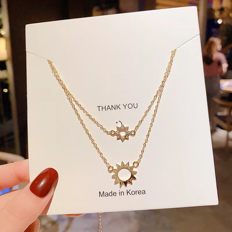 

Women's Initial Pendant Necklaces Butterfly Stainless Steel Necklace Titanium Layered Link Chain Beads Choker With Rhinestones
