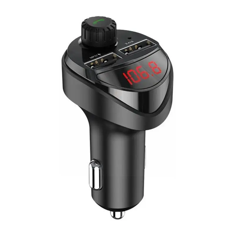 

Автомобильный аудио mp3-плеер с Bluetooth, 1 шт., FM-передатчик, зарядное устройство для автомобиля, 3,4 А, комплект для быстрой беспроводной связи с ...