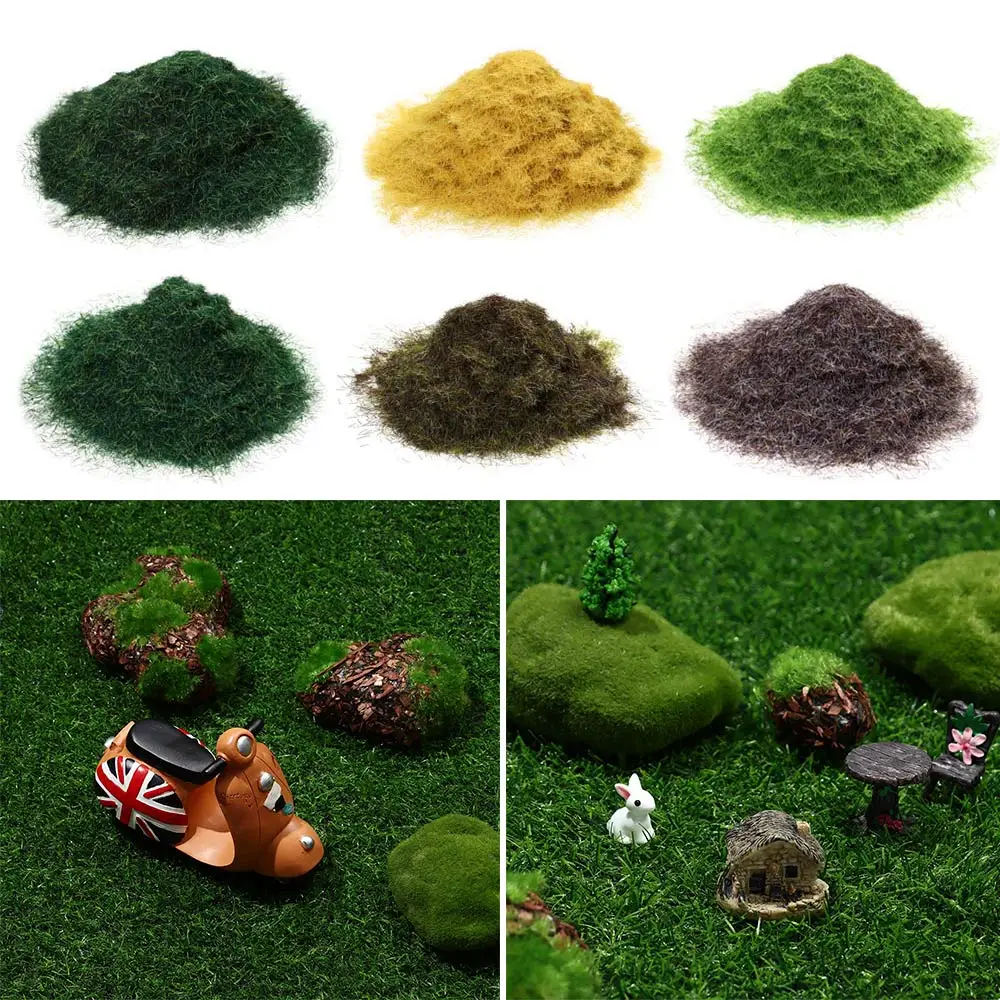 

30g 5mm Nylon Grass Powder Static Grass Turf Lawn Scene Material Micro Landscape DIY Scenery Making Sand Table Model Wargame