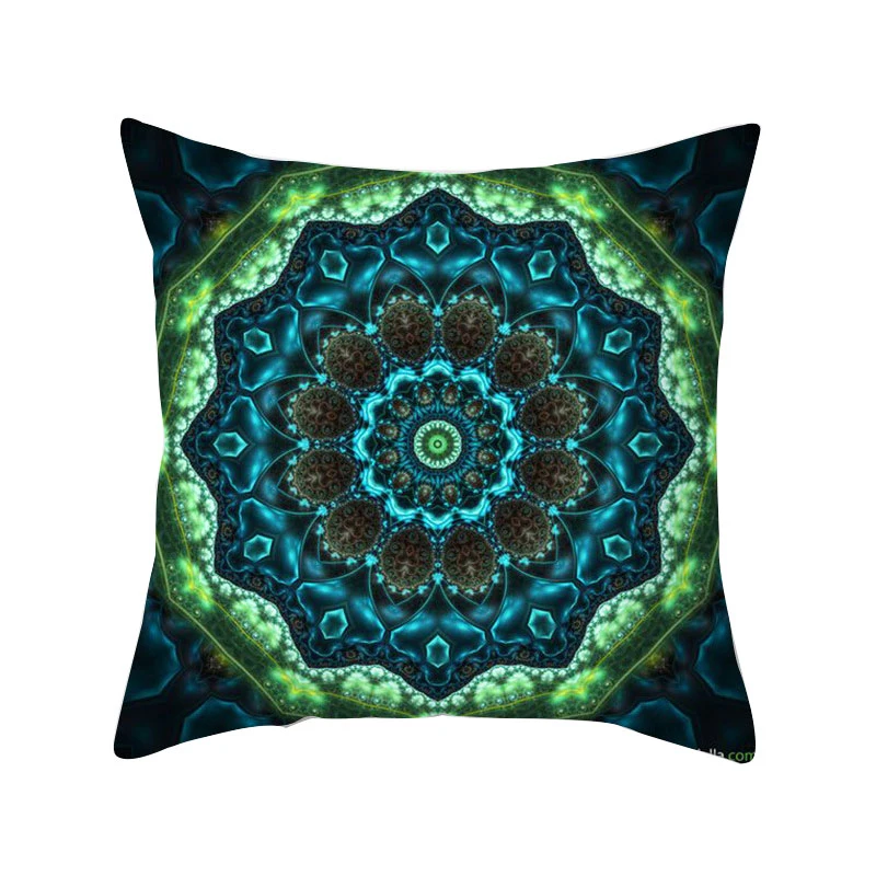 

Nordic Style Cushion Cover Green Pillow Case Geometric Car Decor Fashion Home Supplies Throw Pillows Covers Soft Pillowslip