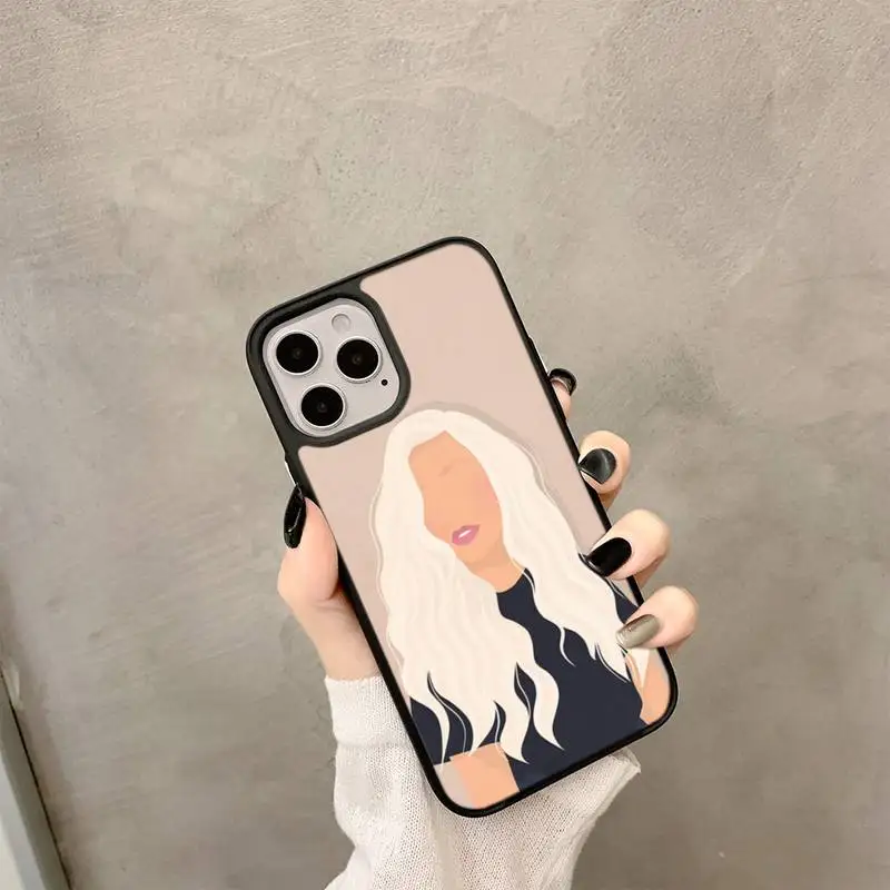 

Fashion Girls Phone PC&TPU Case For iPhone6 7 8 x 11 12Cover Fundas Coque