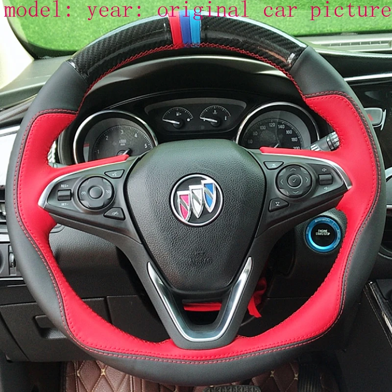 

Car goods leather steering wheel cover for Buick Envision Regal LaCrosse Verano Excelle GT6 GL8 Series All models Accessories