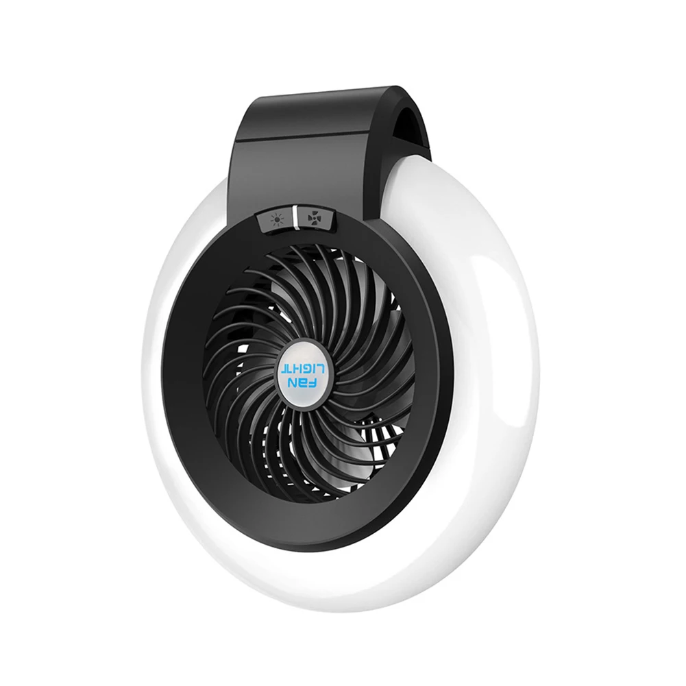 

3 In 1 USB Hanging Outdoor Rechargeable Office Battery Operated Portable Camping Fan Tent With LED Light Desk Ceilling Home