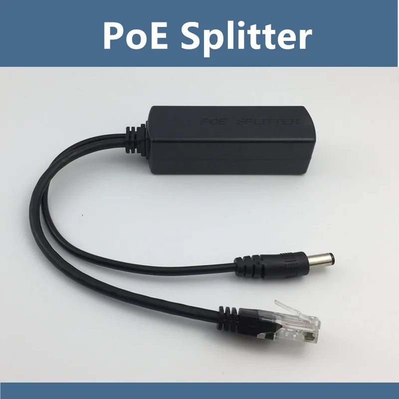 Разветвитель питания PoE 48 В-12 В 1A-2A через Ethernet IEEE802.3af /at стандартный тип 10/100 Мбит/с