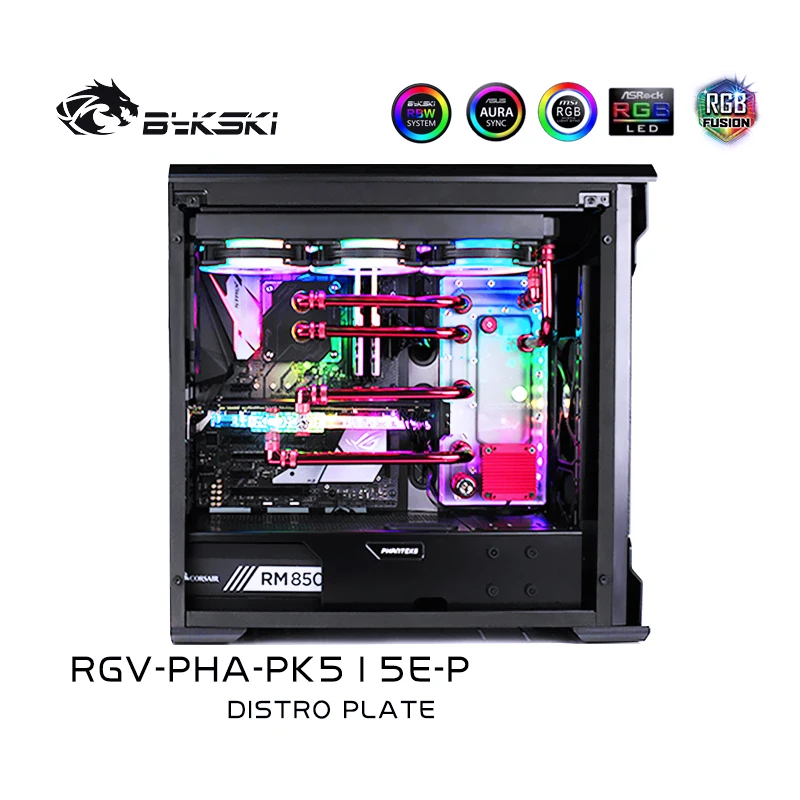 Bykski RGV PHA PK515E водная доска для PHANTEKS 515E чехол RBW Intel CPU водный блок и одно здание