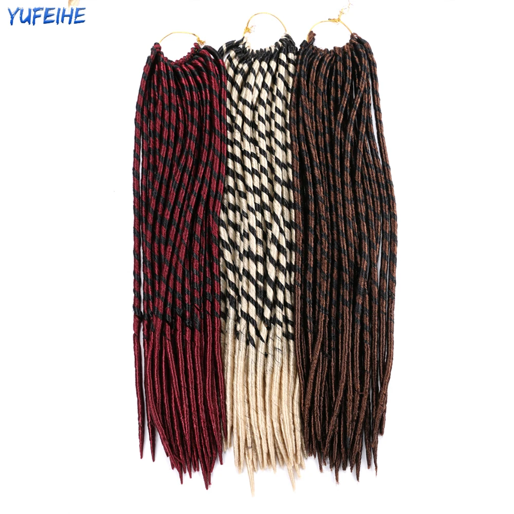 

Long Spring Dreadlocks Synthetic Hair Extension 18inch Soft Faux Locs Crochet Braiding Hair Low Temperature Fiber Crochet Braids