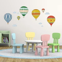 mamalook cartoon hot air balloon stickers animal childrens room decoration nursery baby wall decals environmental protection s