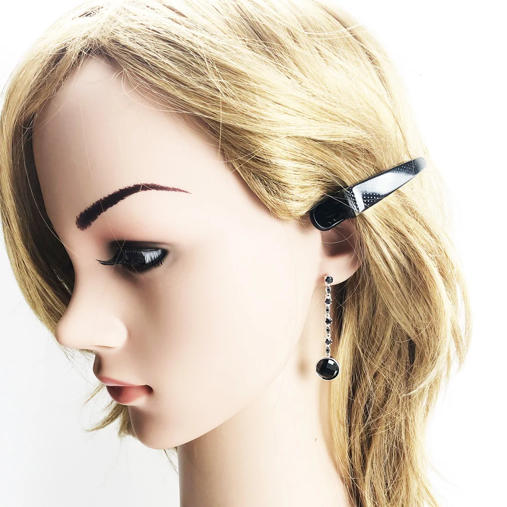 Серьги подвески в виде черной звезды европейский стиль карма хорошие модные