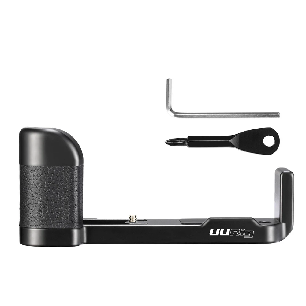 

UURig R017 Microphone L Type Handle Grip for Sony RX100 VII/M1-M6 Aluminum L Bracket Plate to Microphone LED Video Light