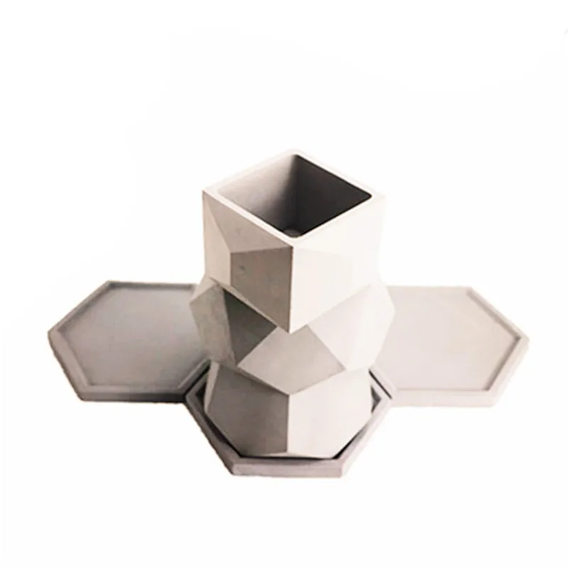 Цементные суккулентные растения глина ремесло бетонный плантатор цветочный