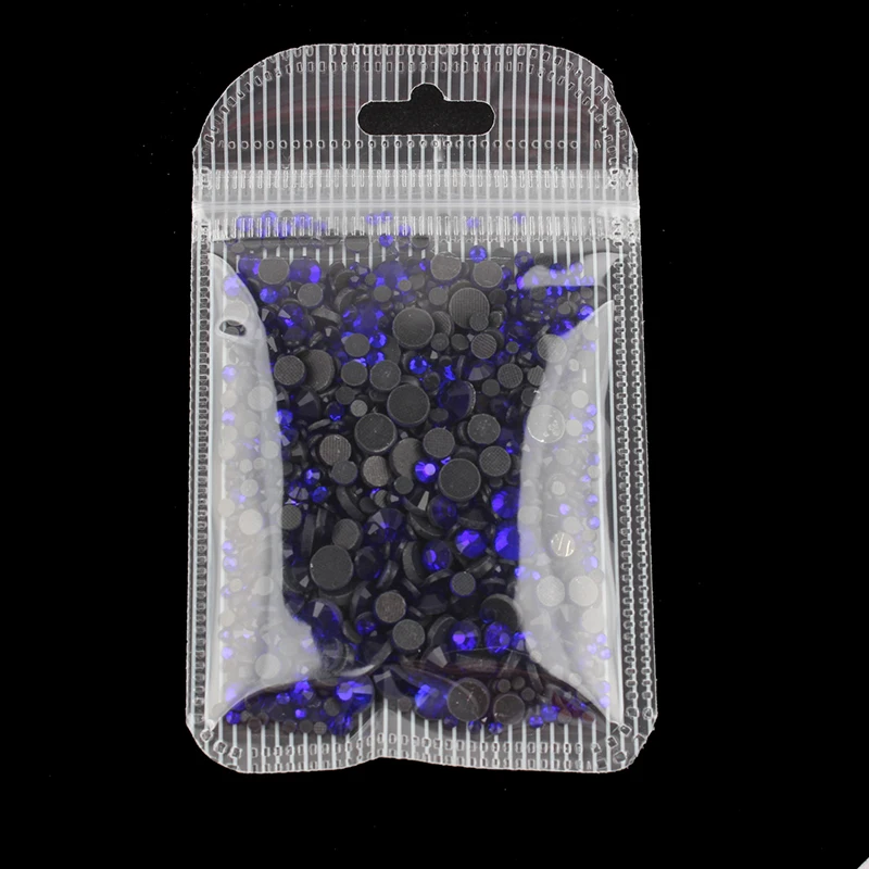 cobalt Смешанный размер горный хрусталь 1200 шт./пакет исправление горный хрусталь для DIY вакуумные пакеты для одежды обувь сумка Украшение - Цвет: cobalt