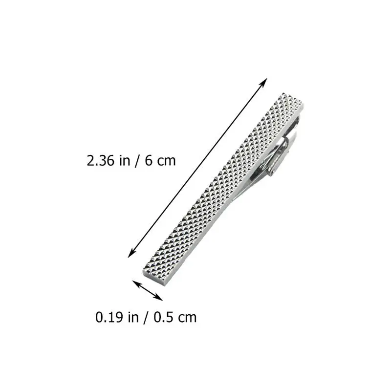 8Pcs Fashion Tie Clips Copper Necktie Clasps Business Tie Clamps for Man