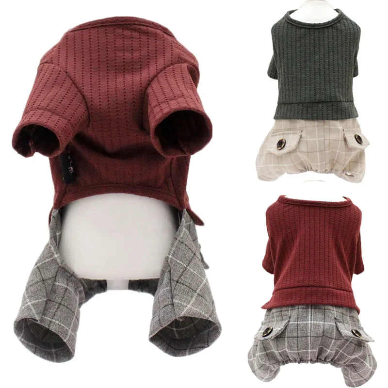 Модная одежда для собак весенне-летние вязаные толстовки йоркширских терьеров