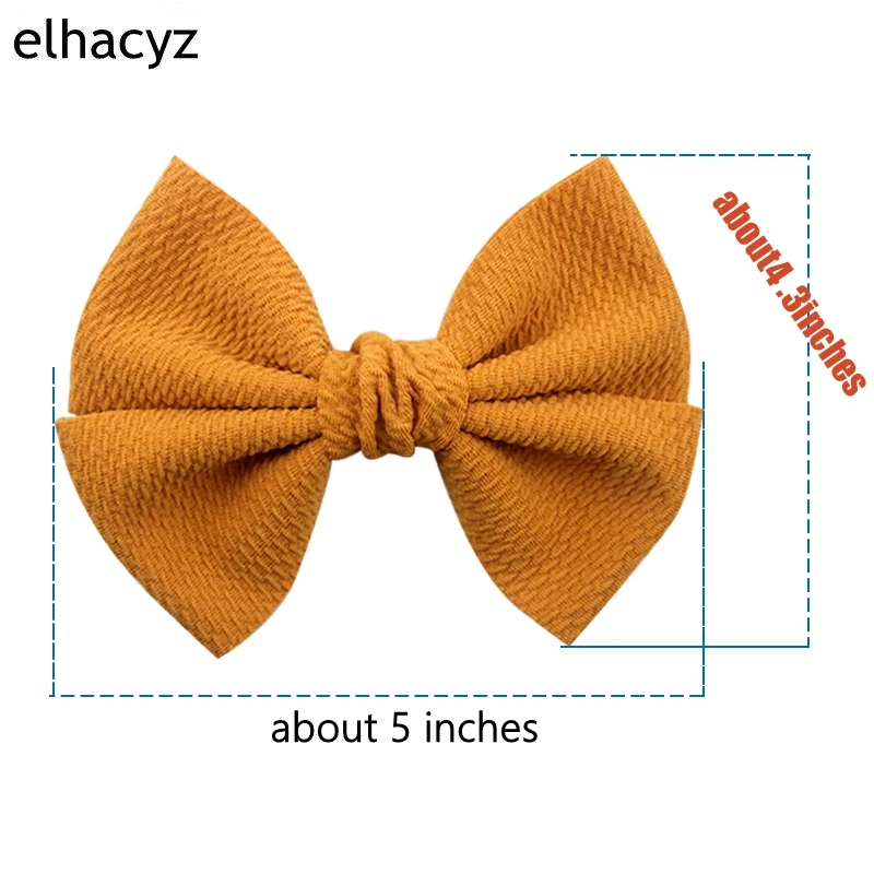 Заколки для волос с большим вафельным бантом девочек Бутик аксессуаров ручной