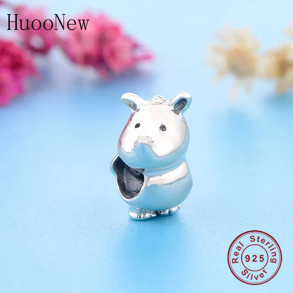 2019 Summer Authentic 925 Sterling Silver Bead Animal Seahorse Charm Fit Original Bangle Bracelet DIY berloque Jewelry | Украшения и