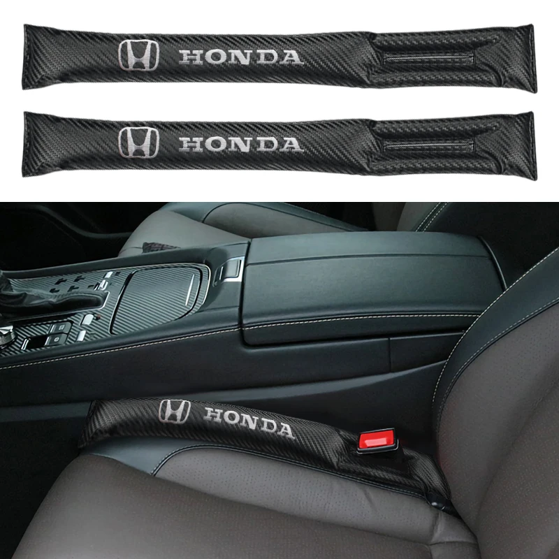 

1/2pc Car Seat Gap Filler Padding Plug Leakproof Pads Decorative Accessories For Mugen Power Honda Civic Accord CRV Hrv Fit Jazz
