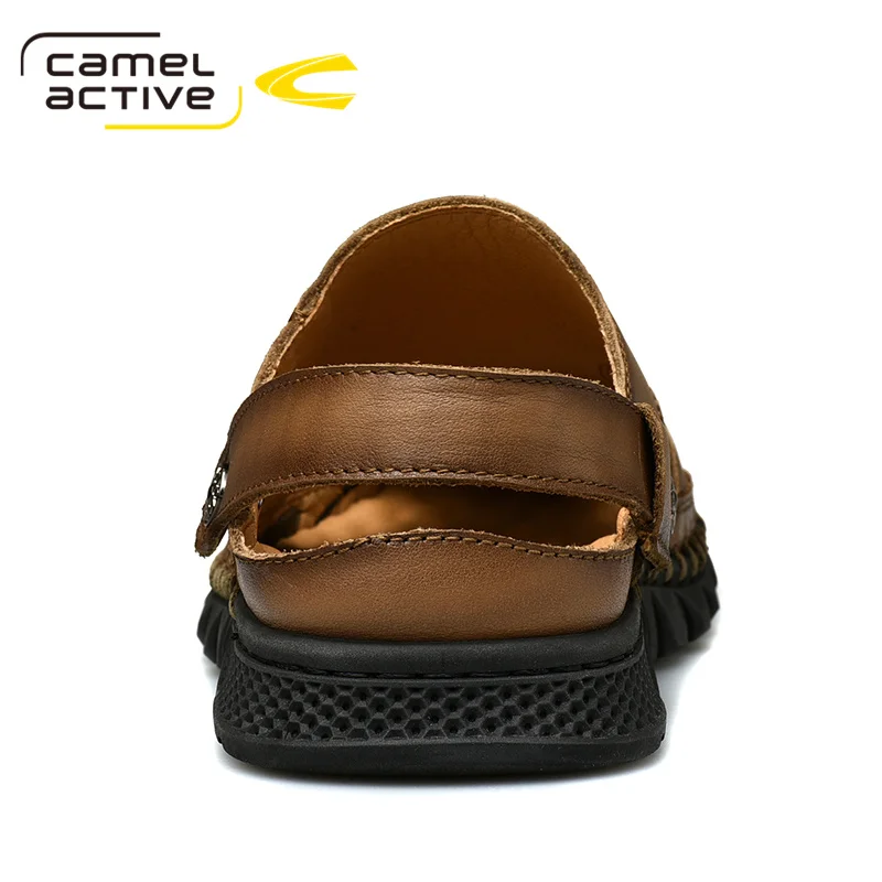 Мужские кожаные сандалии Camel Active мягкие дышащие легсветильник пляжные