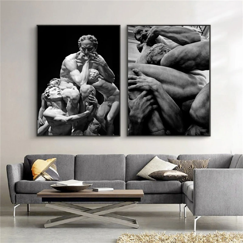 

Sculpture of David Canvas Paintings on The Wall Art Posters and Prints Nordic Art Wall Decorative Canvas Picture for Living Room