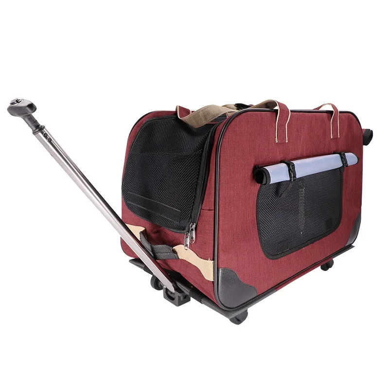 Переноска для собак чехол на колесиках Портативная сумка складная дорожная