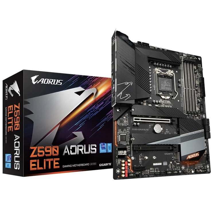 

New Arrival GIGABYTE Z590 AORUS ELITE Support 11th and 10th Gen Intel Core Series CPU LGA1200 128GB DDR4 Motherboard