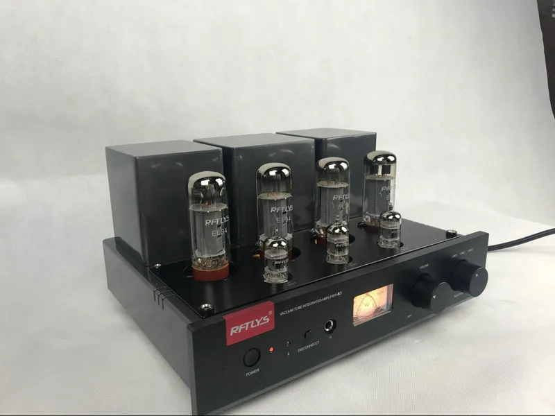 Rftlys A1 El34 Push pull ламповый усилитель с 12au7 & 12ax7 предусилитель лампы Bluetooth