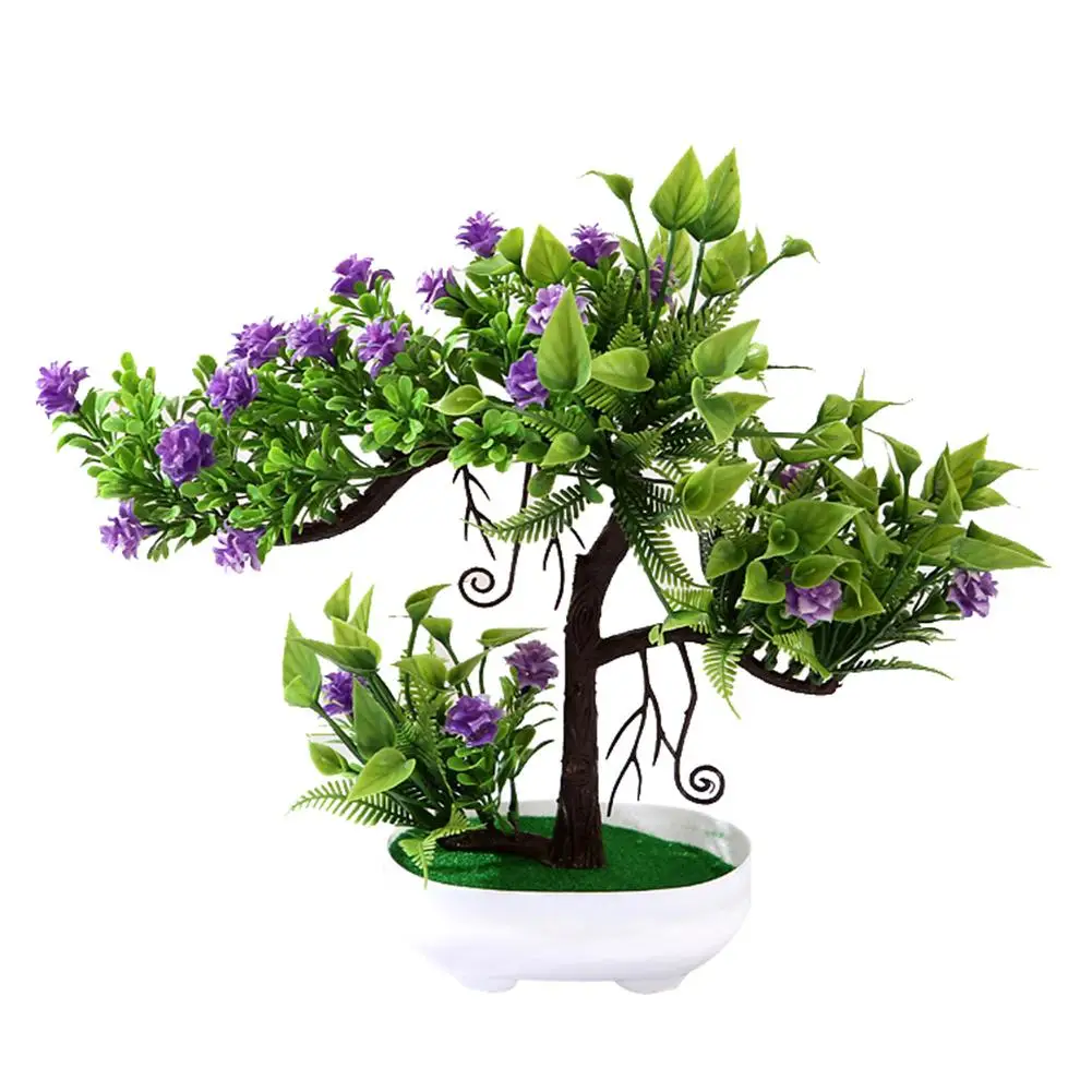 

1Pc Artificial Rose Flower Fruit Tree Miniascape Party Home Desk Bonsai Decor
