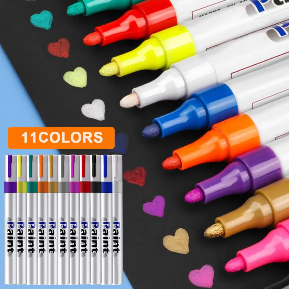 8 цветов водостойкие краски ручки на масляной основе Краска Маркер длительное