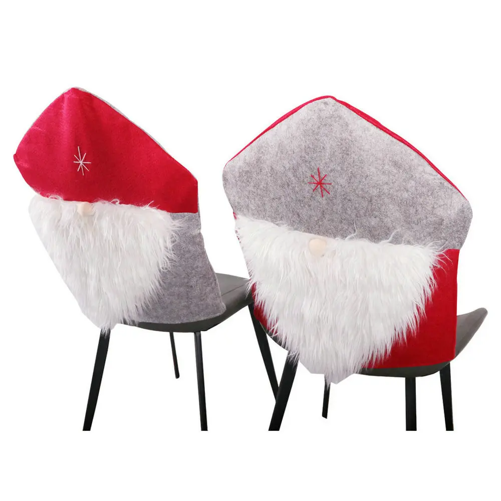 

Christmas Dinner Table decoration chair cover New Year decor supplies Restaurant Chair Back Covers