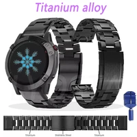 newest titanium alloy bracelet watch strap for fenix 6x wristband 22 26mm for garmin fenix 6 6x pro 5 5xplus 935 945 d2 bracelet