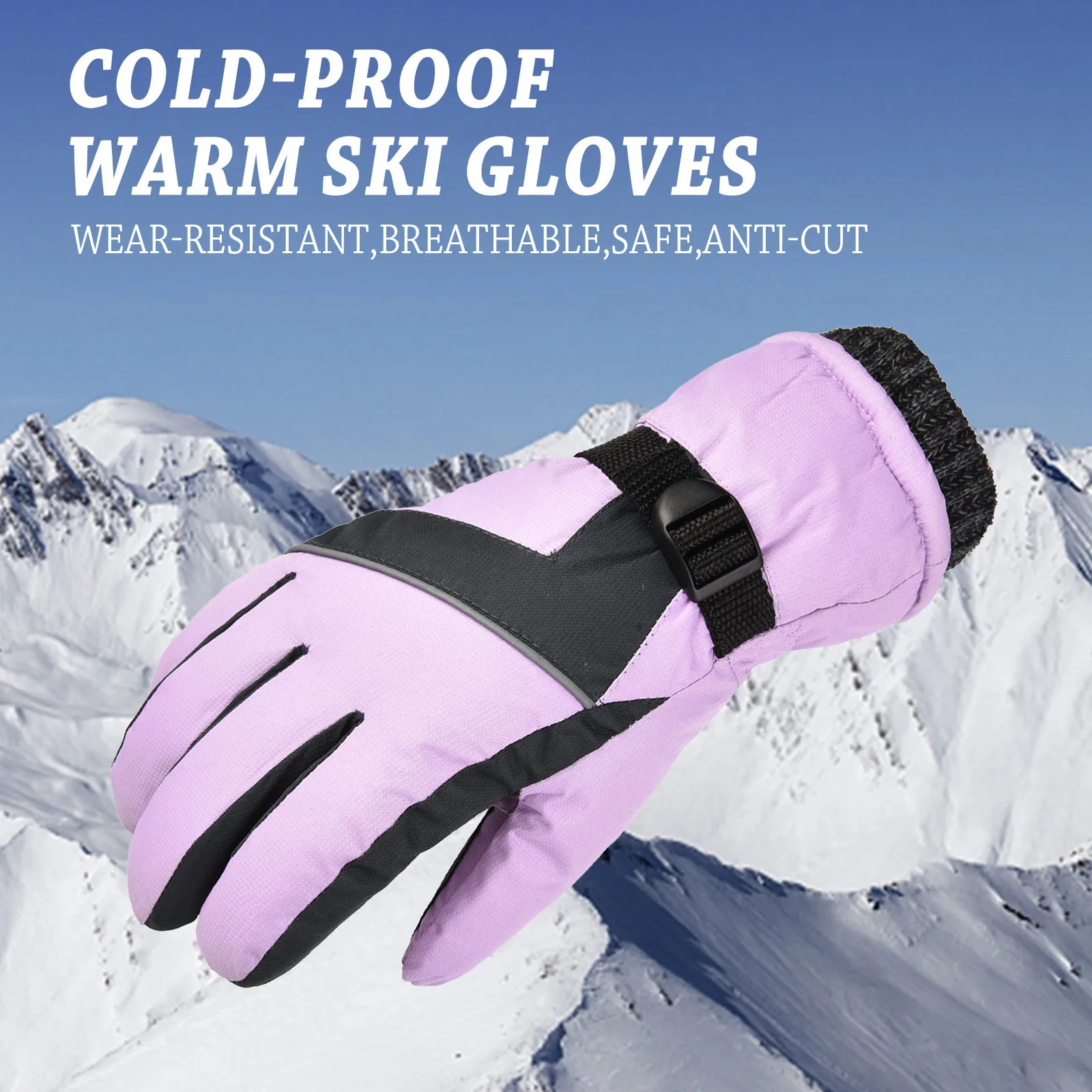 Новинка 2021 лыжные перчатки зимние мужские и женские теплые матовые для женщин