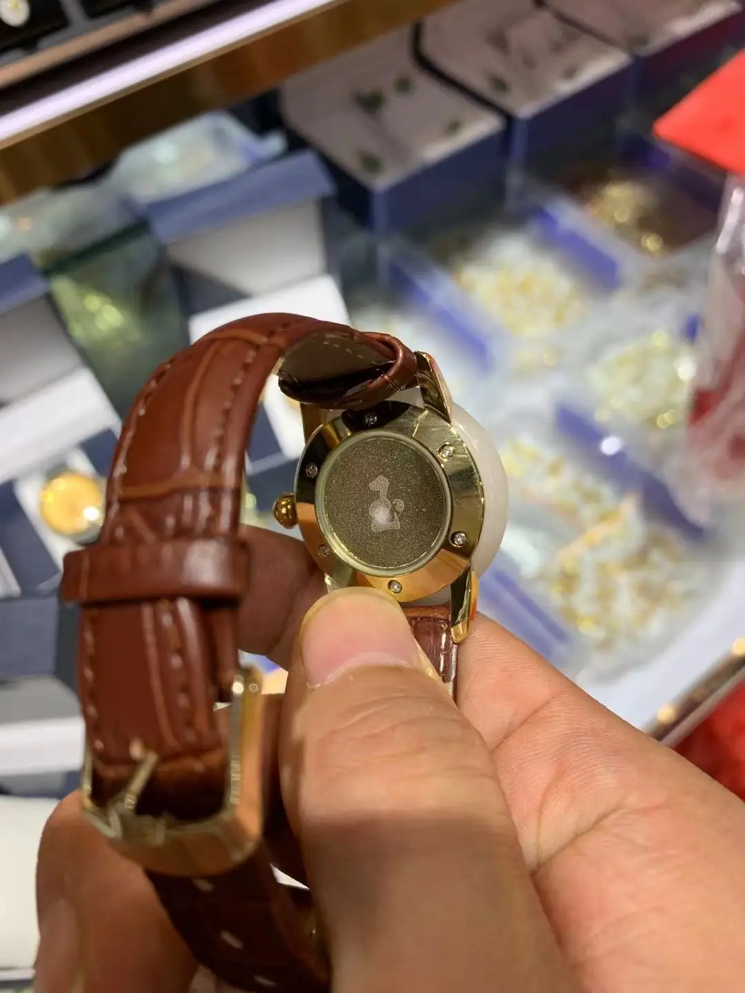 2021 Male and Female Zodiac Lovers Quartz Watches Natural Stone Gold and Silk Jade High-end Atmosphere Exquisite Students White-