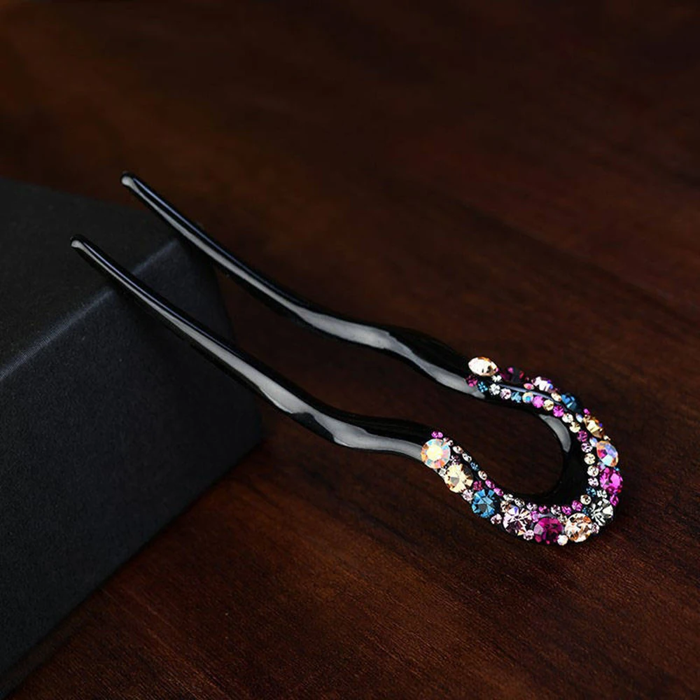 

Japan Hair Sticks Women Simplicity Colorful U Shape Girls Hairpins Hair Sticks Hair Accessories Headwear 2021 New