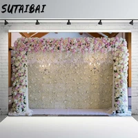 light champagne rose flowers wall decor wedding party stage photo background cake dessert table banner backdrops photography