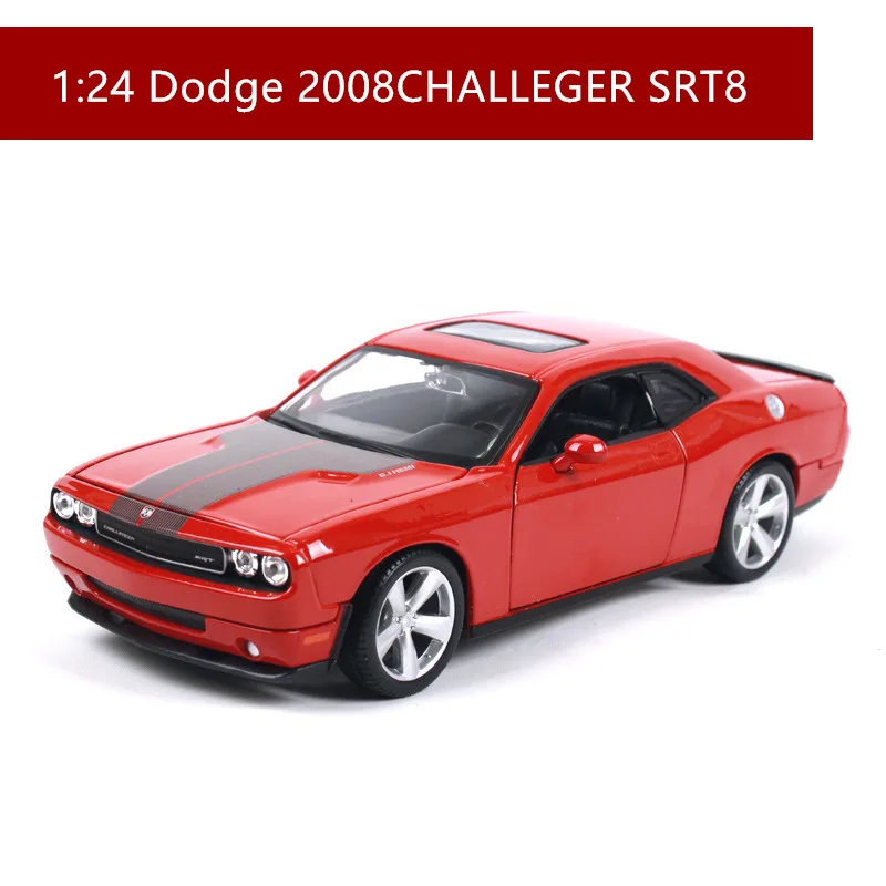 SRT8 Maisto 1:24 Dodge Challenger Racing модель автомобиля из сплава, модель автомобиля, украшение автомобиля, коллекция, Подарочная игрушка - Цвет: SRT8