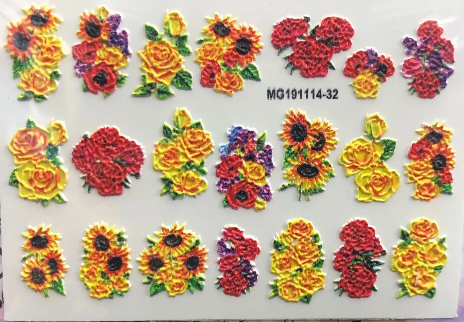

3D Acrylic Nail Embossed Applique Nail Decoration