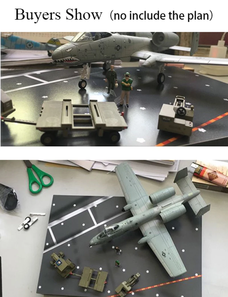 Деревянная платформа истребителя 1:72 модель самолета 144 подиумная 3d-модель стол